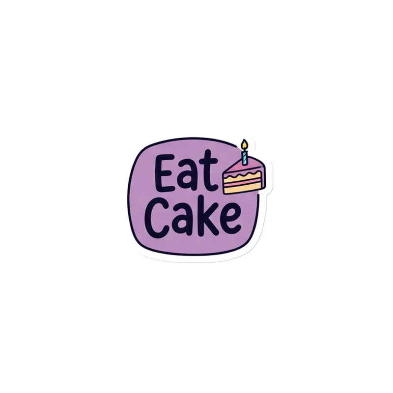 Eat Cake Fridge Magnet, funny food meme, kitchen decor, gift for cake lovers