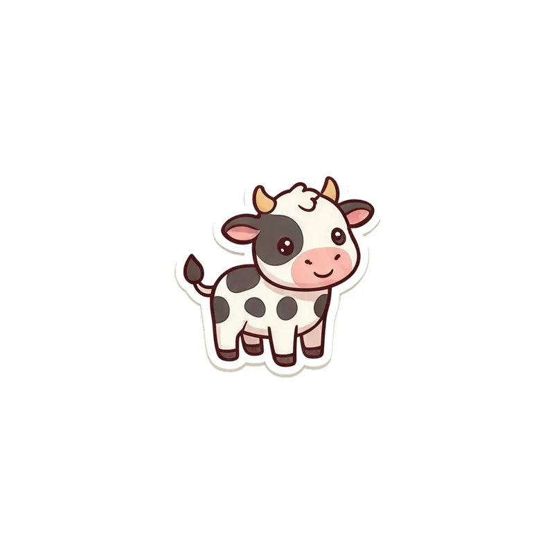 Black And White Calf Fridge Magnet, kawaii baby cow, farmhouse kitchen decor, gift for cow lovers