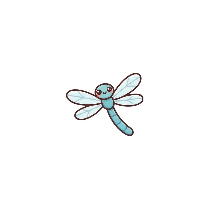 Teal Dragonfly Fridge Magnet, translucent wings, pond garden decor, gift for nature lovers