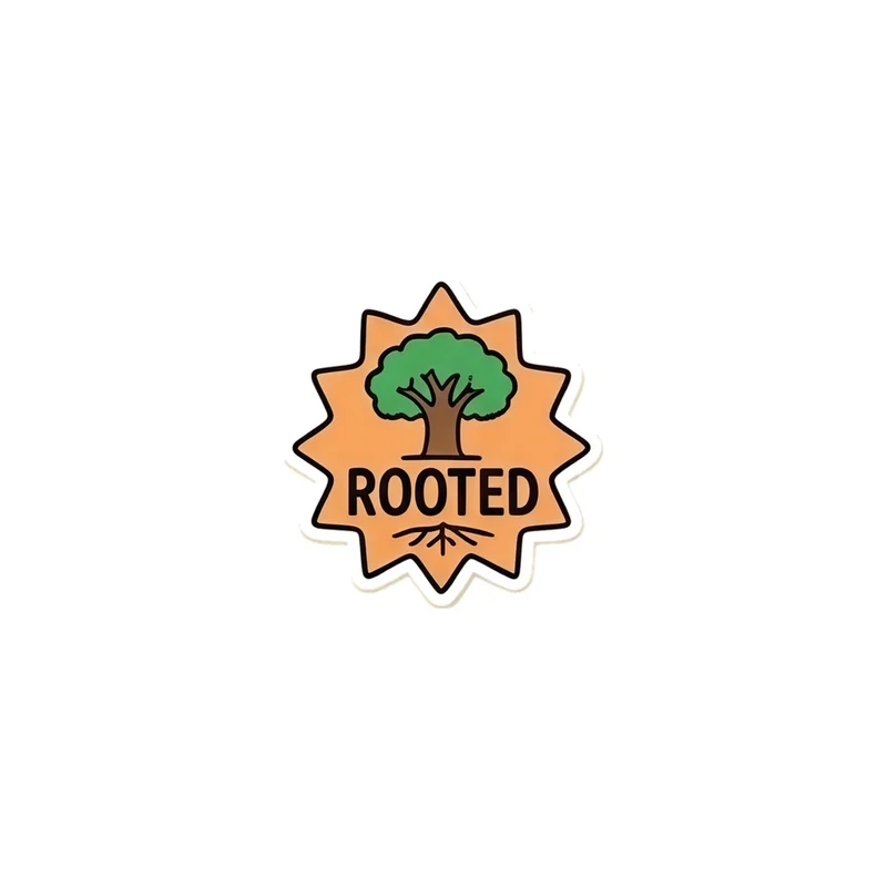 Rooted Fridge Magnet, funny plant meme, plant lover decor, gift for gardeners