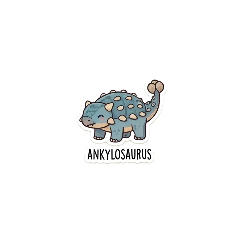 Ankylosaurus Fridge Magnet, kawaii dinosaur, kids room decor, gift for dino fans