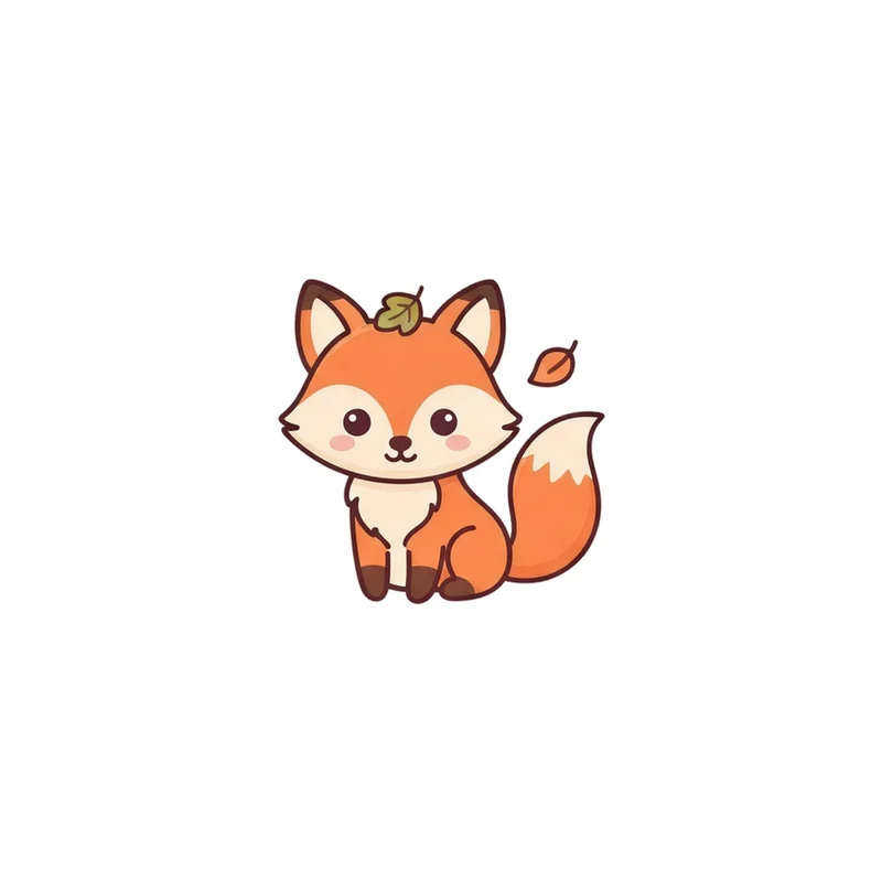 Red Fox With A Leaf Fridge Magnet, autumn woodland fox, fall decor, gift for fox lovers