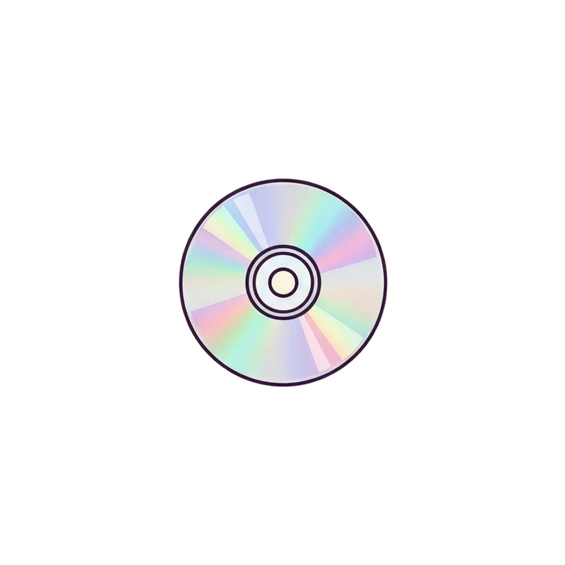Holographic Compact Disc Fridge Magnet, y2k cd icon, desk decor, gift for y2k fans