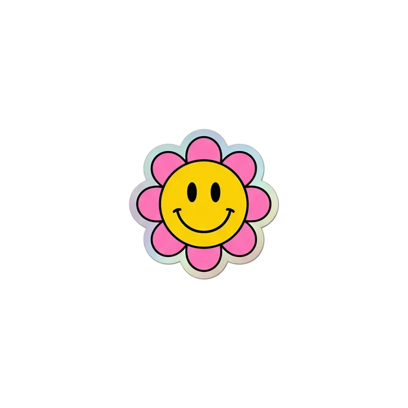 Smiley Daisy Fridge Magnet, y2k icon, room decor, gift for y2k fans