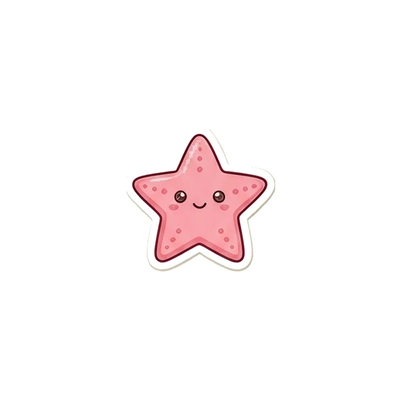 Blushing Pink Starfish Fridge Magnet, kawaii sea star, coastal bathroom decor, beach lover gift