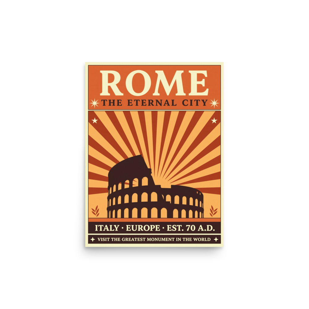 Rome Colosseum Poster