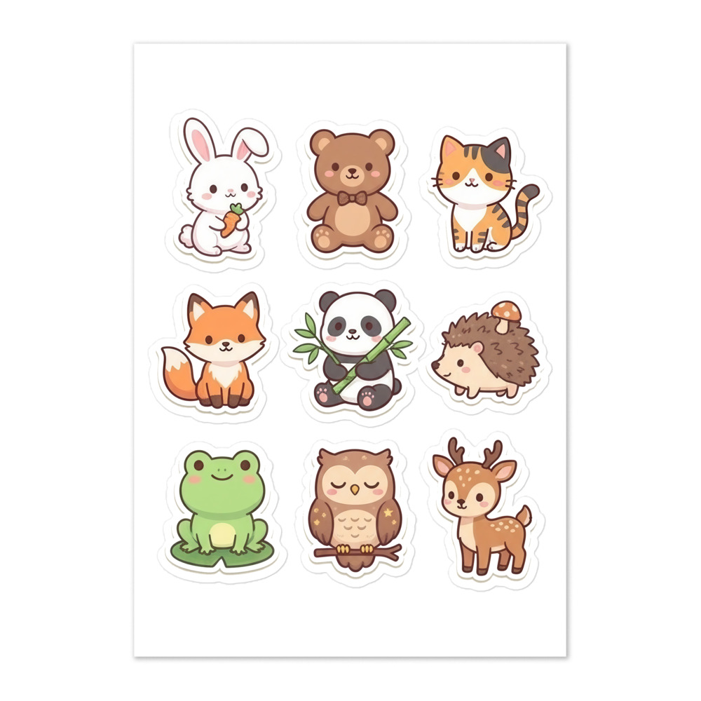 Cozy Critters Sticker Sheet