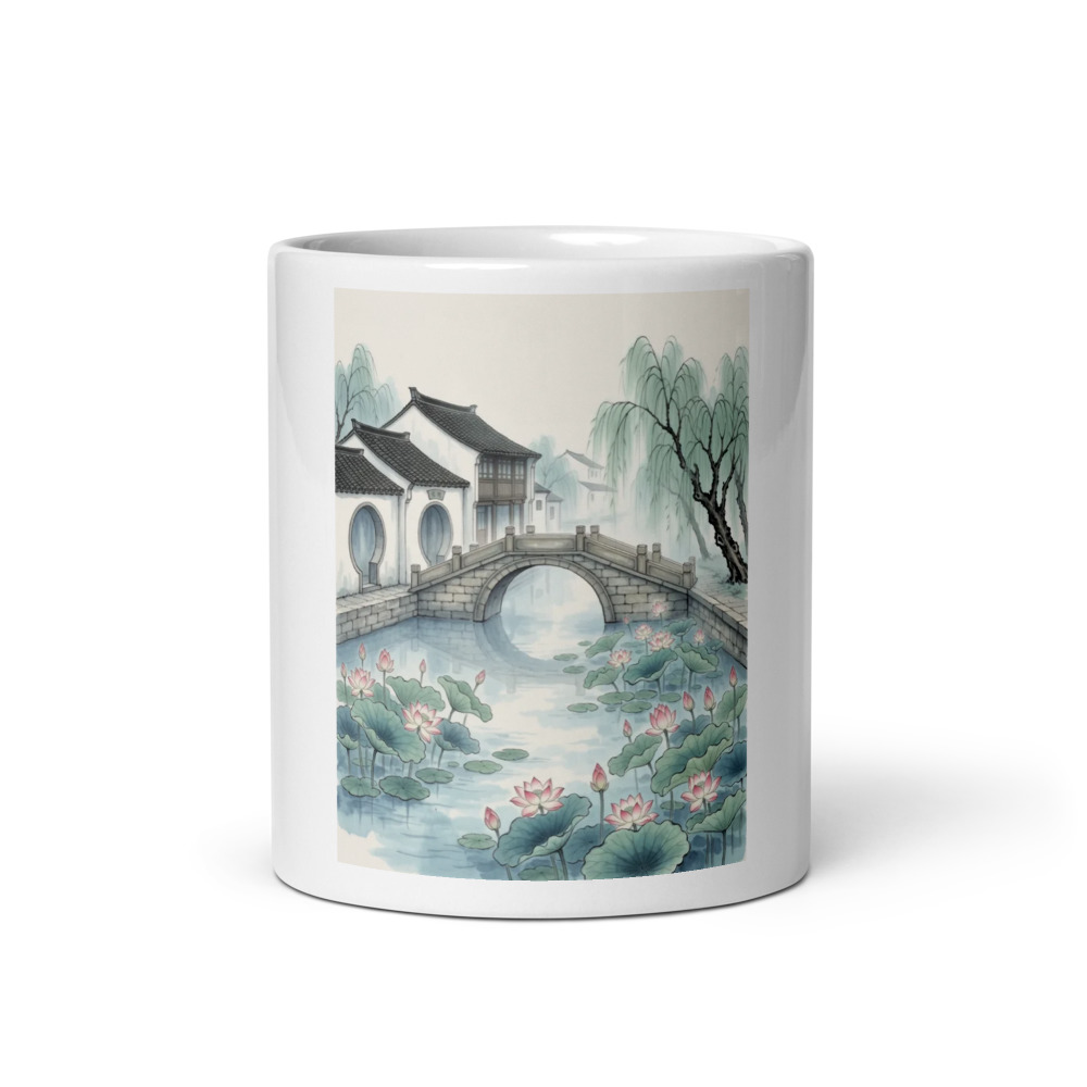 Lotus Canal Bridge Mug
