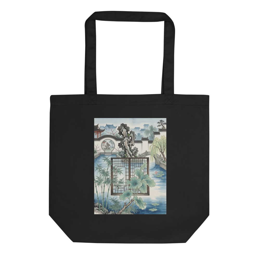 Garden Lattice Window Tote Bag