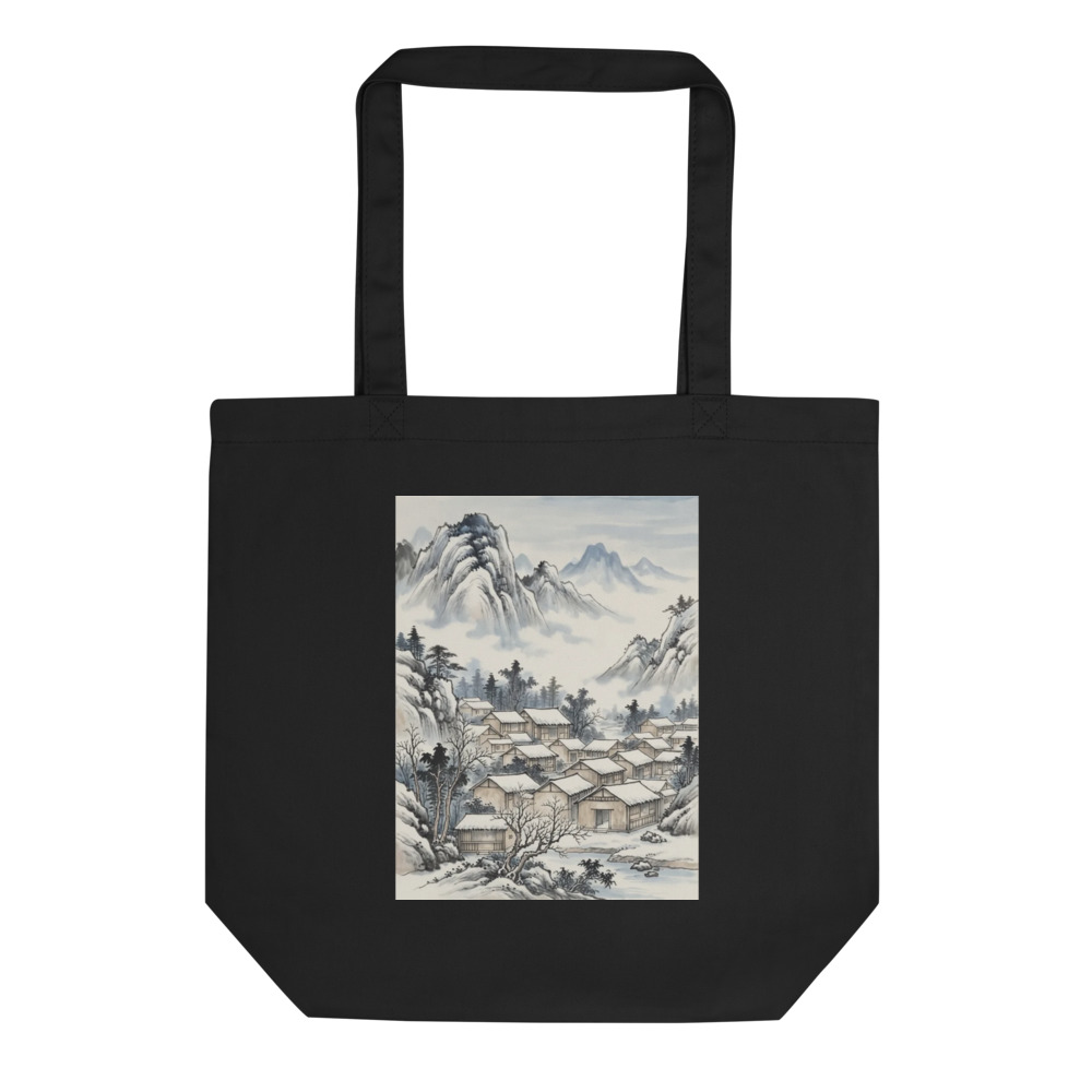 Snow Mountain Village 雪村 Tote Bag