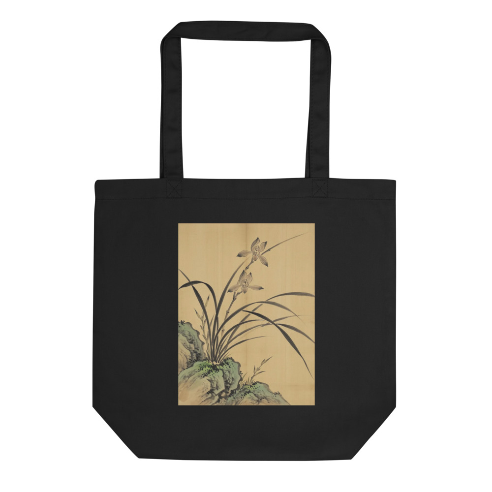 Orchid and Rock Tote Bag
