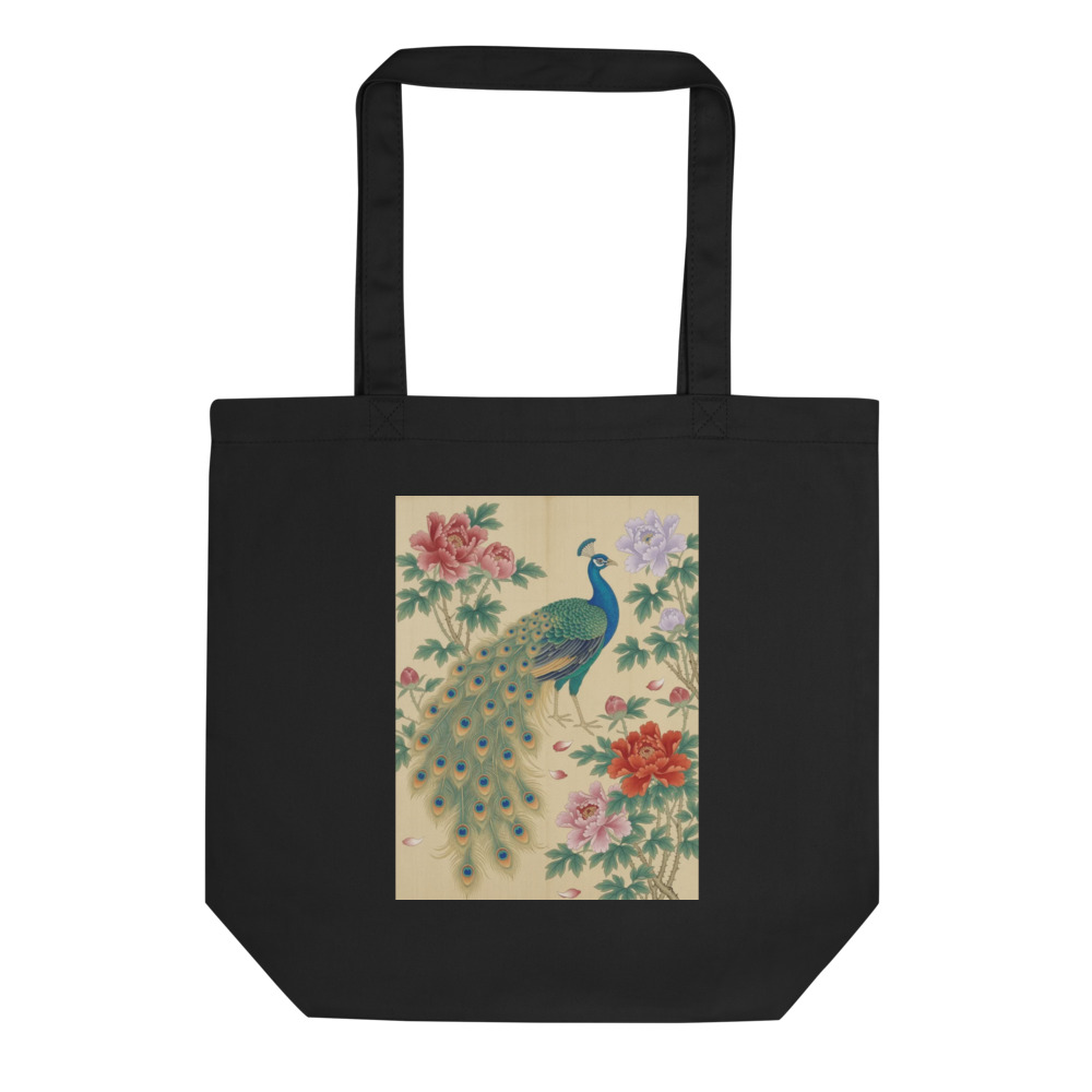 Peacock & Peony 孔雀 Tote Bag