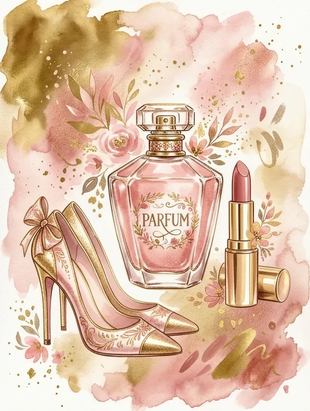 Perfume Lipstick & Heels
