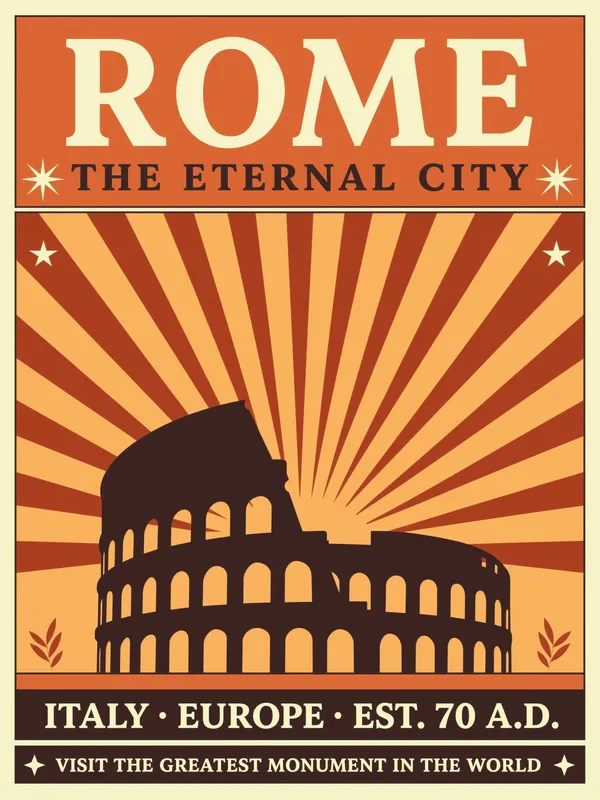 Rome Colosseum Poster