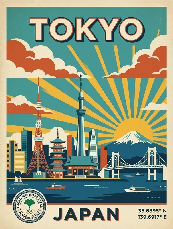 Tokyo Skyline Poster
