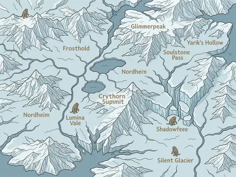 The Frozen Kingdoms — Fantasy Map Print