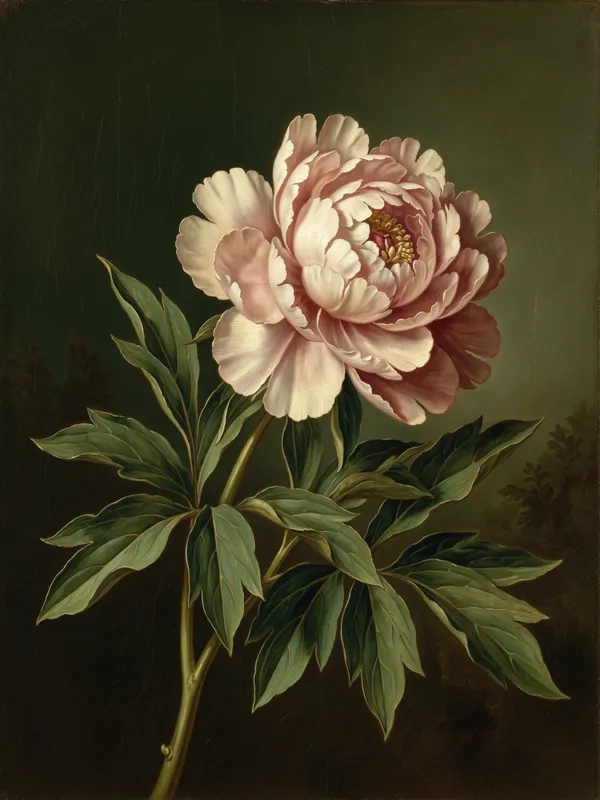 Peony Oil Painting