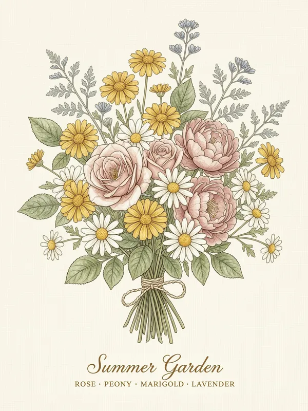 Roses and Daisies Bouquet