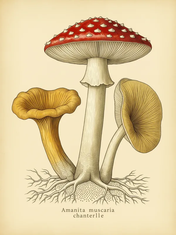 Wild Amanita Mushrooms