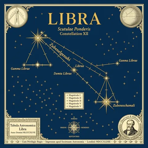 Libra Zodiac Art Print