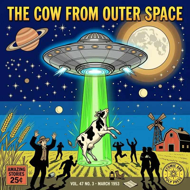 Cosmic Cattle Abduction
