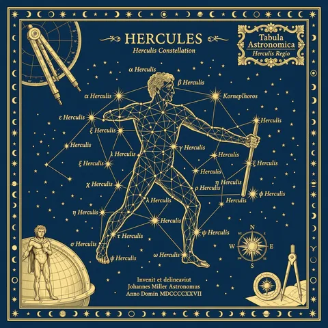Hercules Constellation Art Print