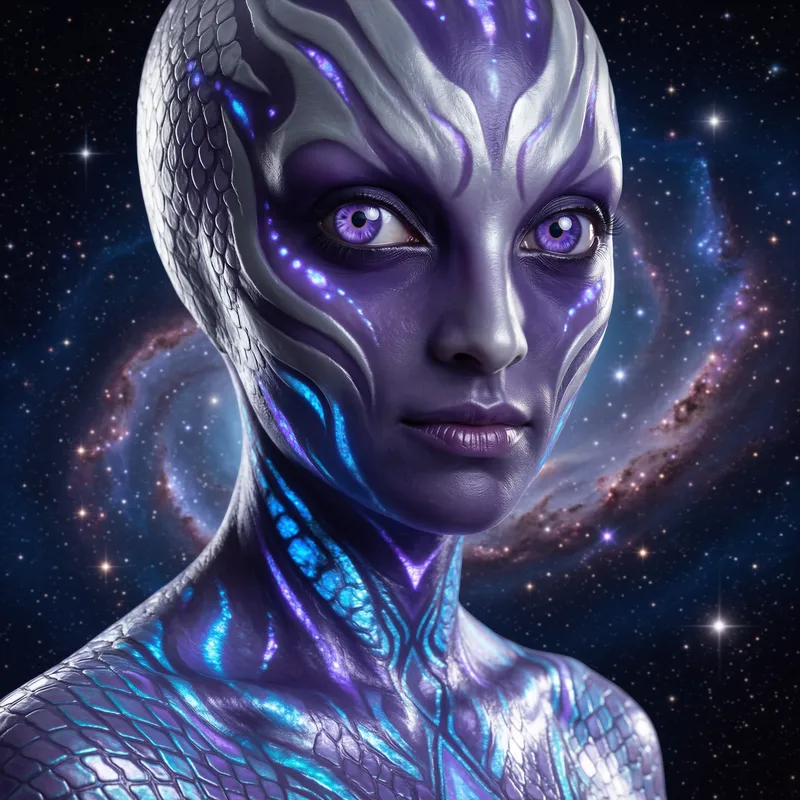 Violet-Eyed Visitor