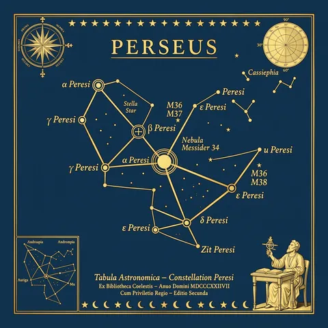 Perseus Constellation Art Print