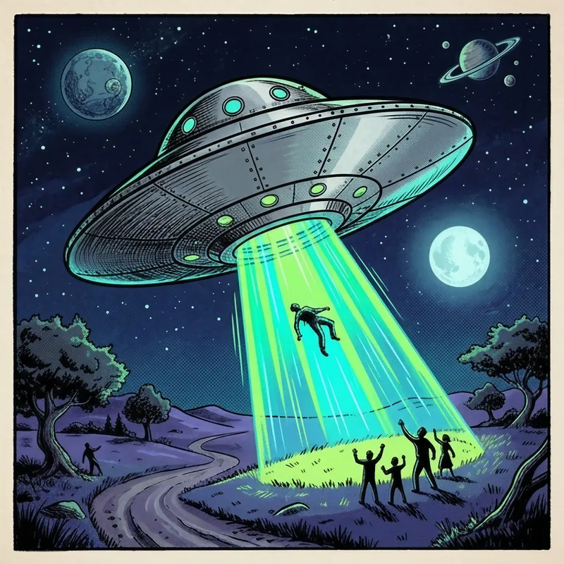 Retro Sci-Fi UFO