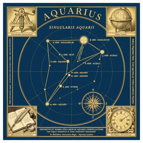 Aquarius Zodiac Art Print
