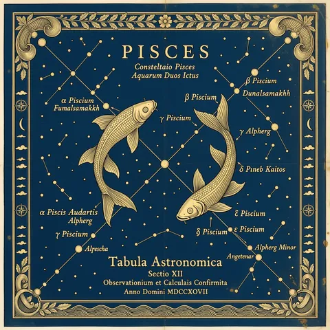 Pisces Zodiac Art Print