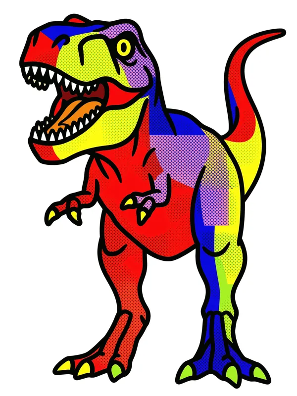 T-Rex Pop Art