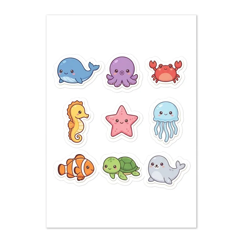 Cozy Ocean Pals Sticker Sheet