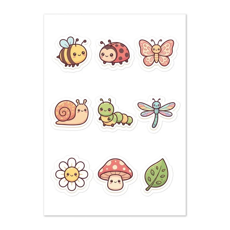 Cozy Bugs & Blooms Sticker Sheet