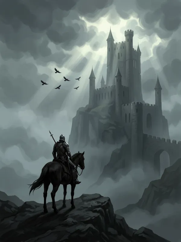 Knight Before Misty Castle