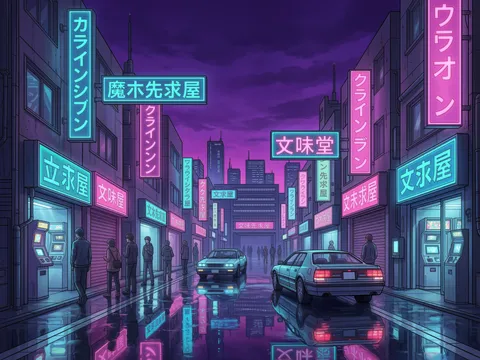 Cyberpunk Tokyo Neon Dusk
