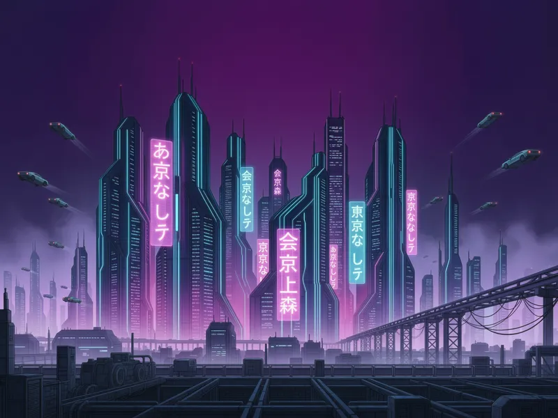 Cyberpunk Metropolis Skyline