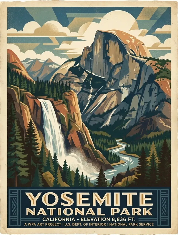 Yosemite WPA Poster