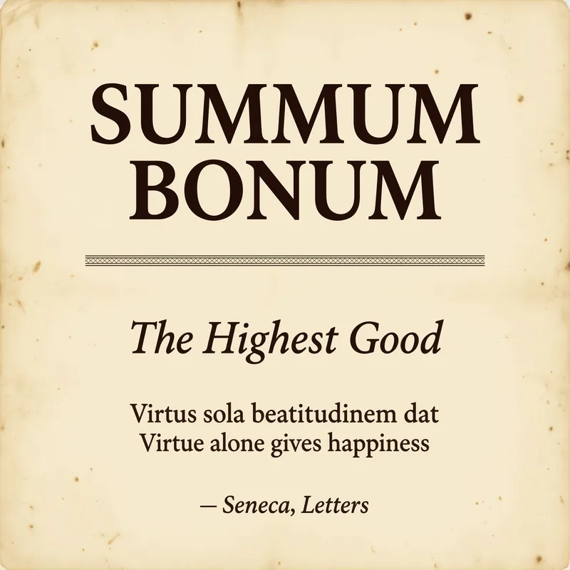 Summum Bonum Art Print, vintage typography, study decor, meditation room art, thoughtful gift for wisdom seekers