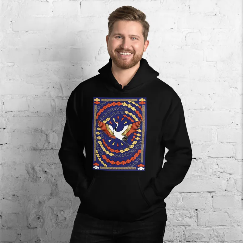Guochao Crane 鹤 Hoodie