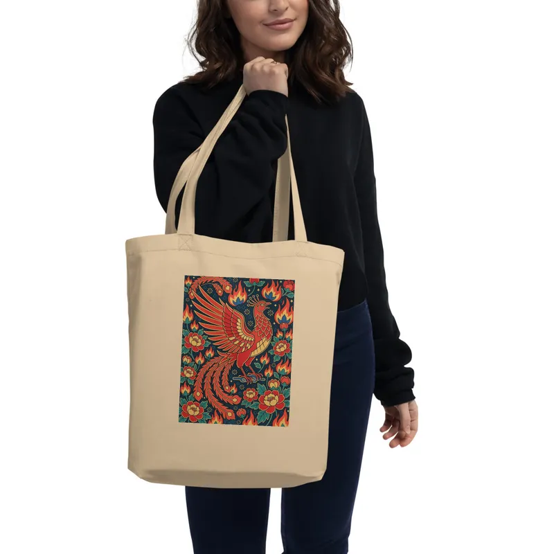 Guochao Phoenix 凤 Tote Bag