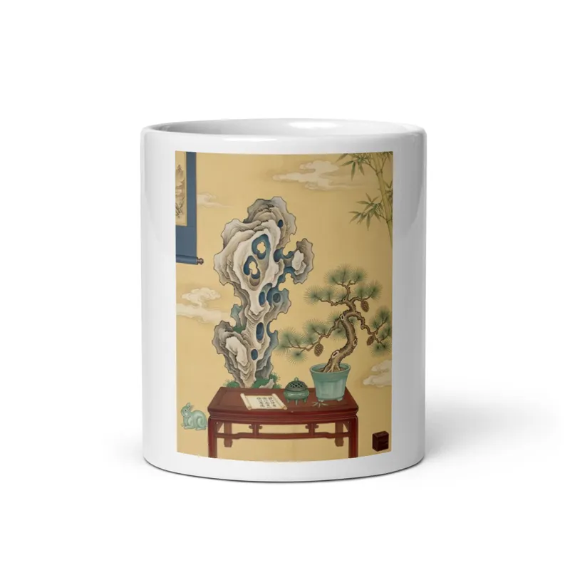 Scholar's Rock and Pine Mug