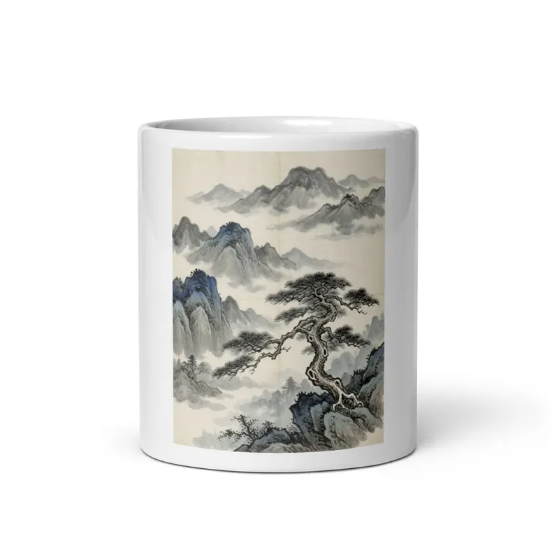 Misty Pine Cliff 松崖 Mug