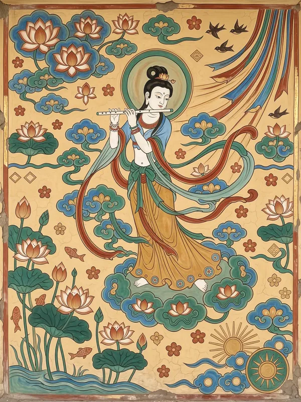 Celestial Musician 伎乐天
