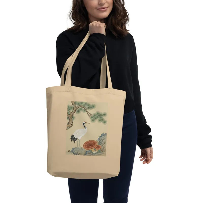 Crane & Pine 仙鹤 Tote Bag
