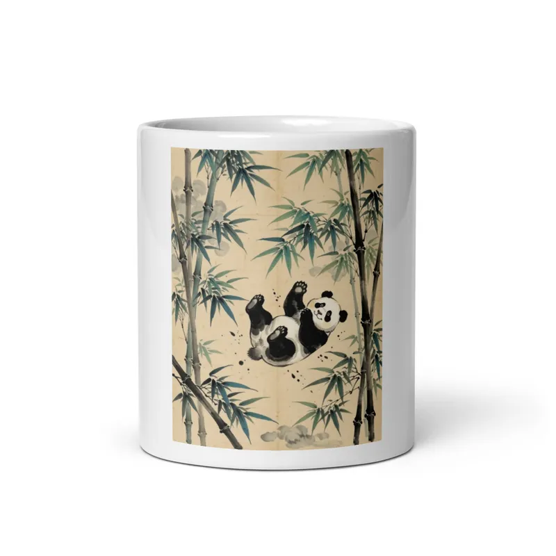 Tumbling Panda Cub Mug