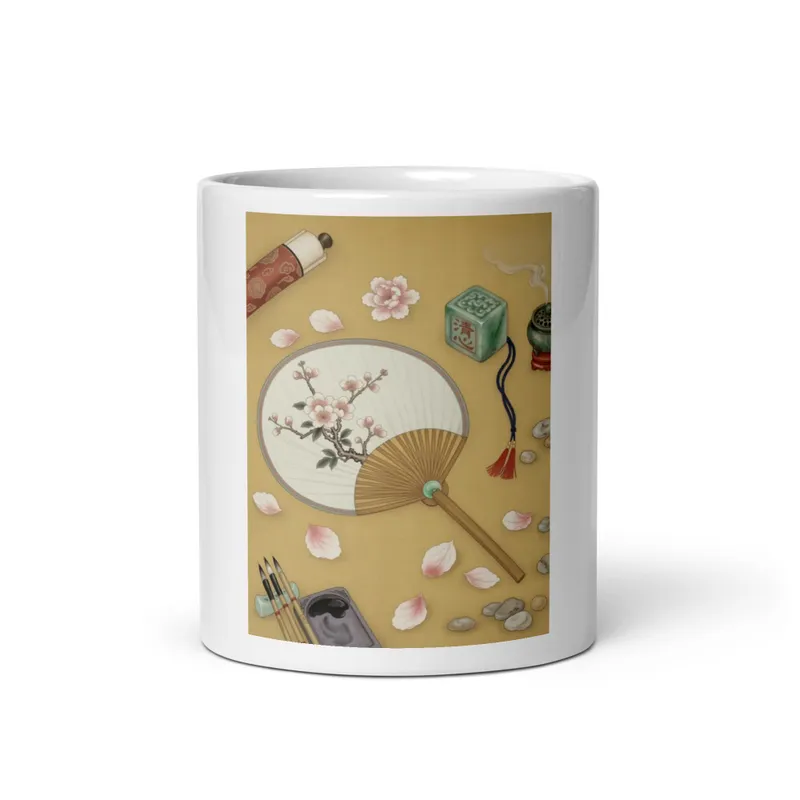 Fan and Jade Mug