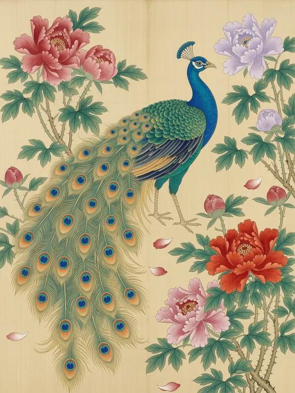 Peacock & Peony 孔雀
