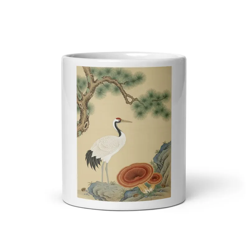 Crane & Pine 仙鹤 Mug
