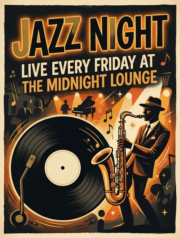 Jazz Night Poster